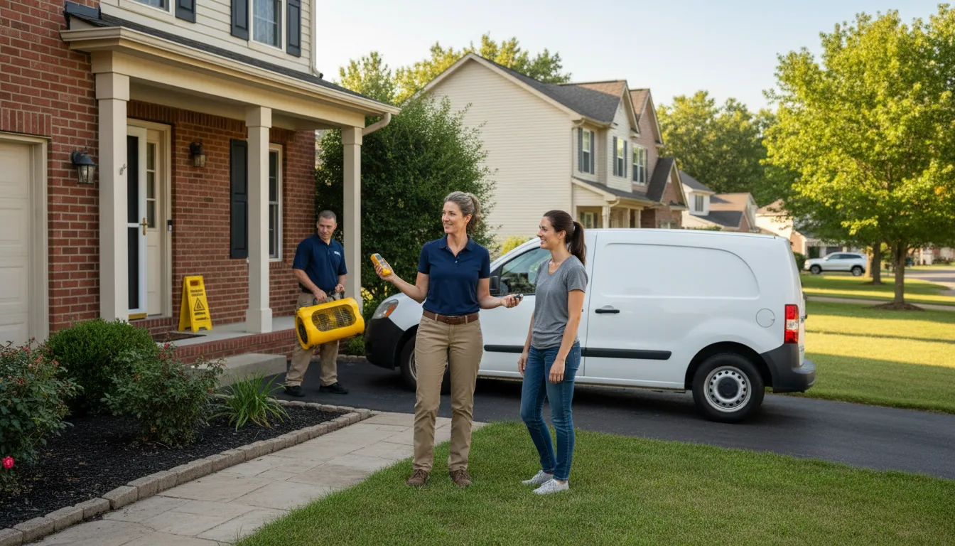 Residential water damage restoration in Sugartown, LA